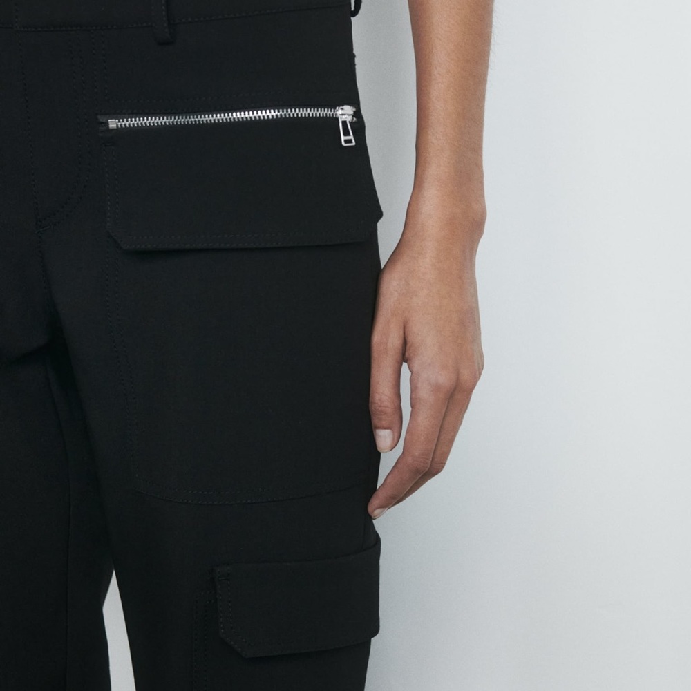 Brand new never worn black cargo pants Zara